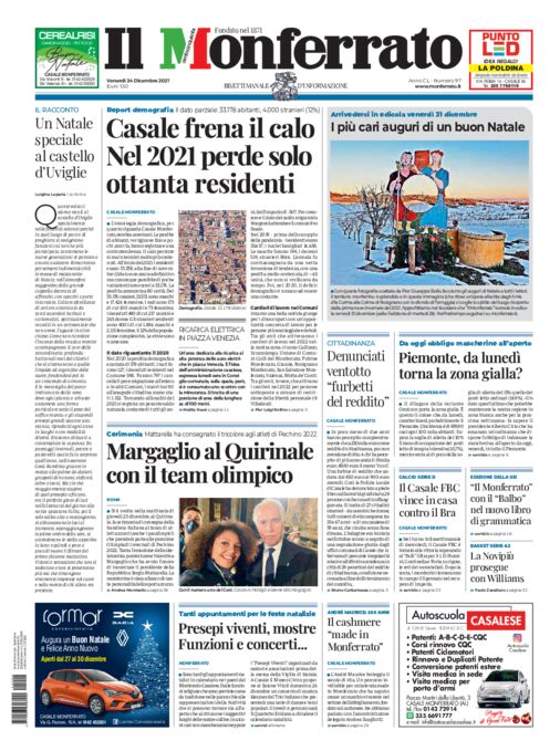 Il Monferrato - Edizione 97 del 24/12/2021